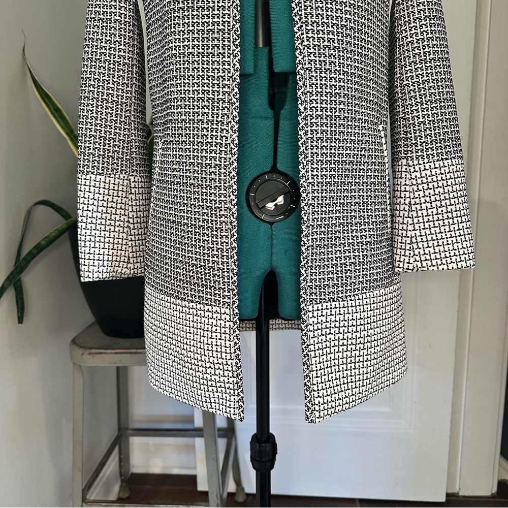 H&M Black and White Tailored Jacket size 4 - Picture 3 of 13